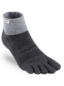 Injinji Trail Mid Weight mini crew Granite